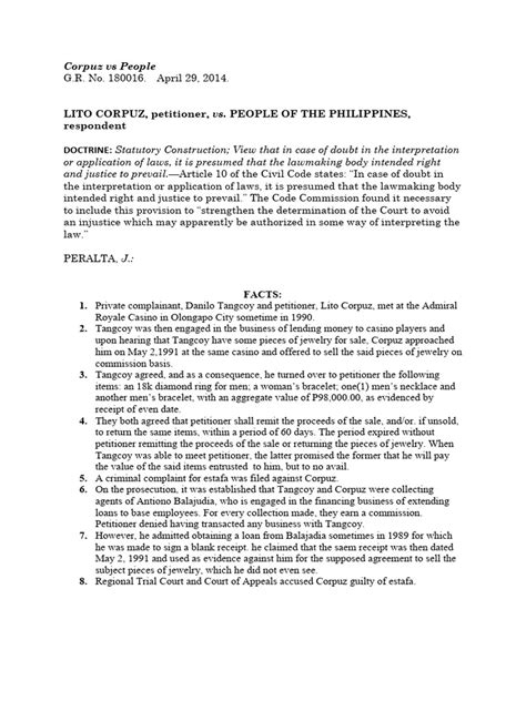 G.R. No. 180016 April 29, 2014 .